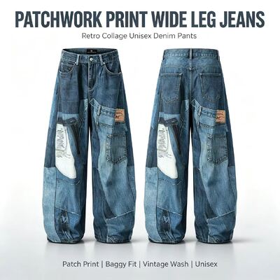 Breathable Classic Denim Trousers Soft Cotton Blend Comfortable Fit Suitable for Office Casual and Outdoor Activities